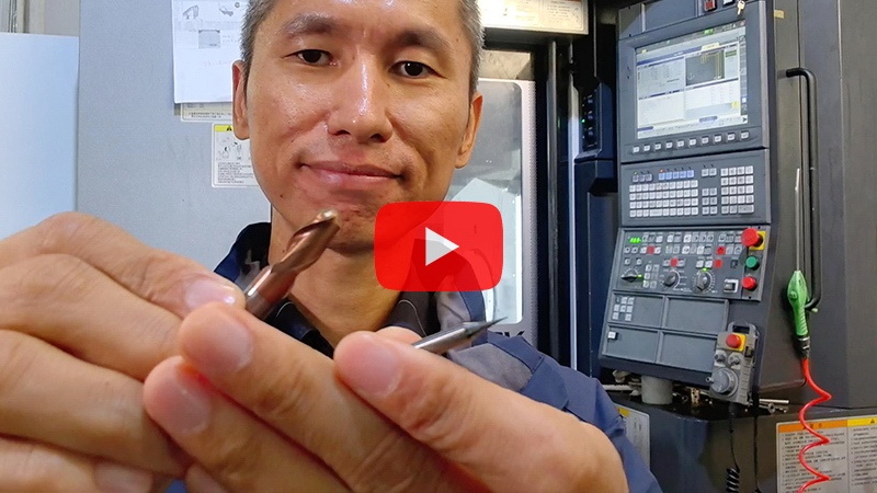 GC series end mills for automotive lamp mold processing