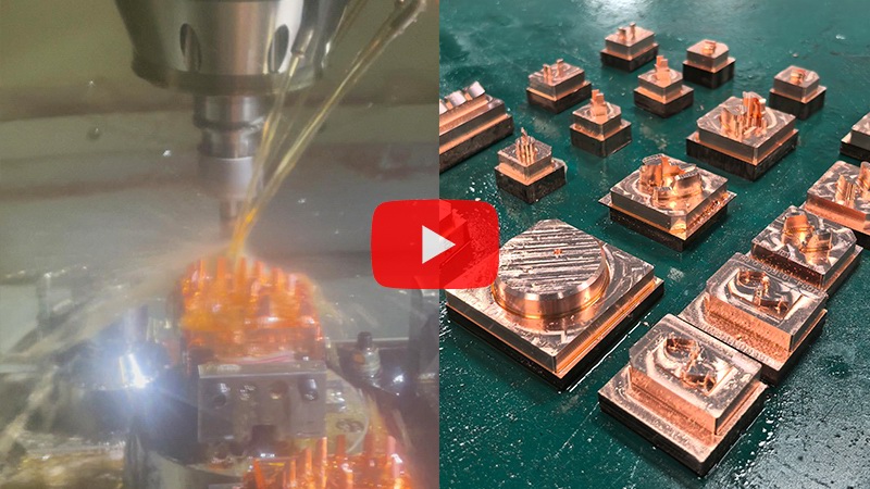 4-flutes flat end mill for processing copper electrodes